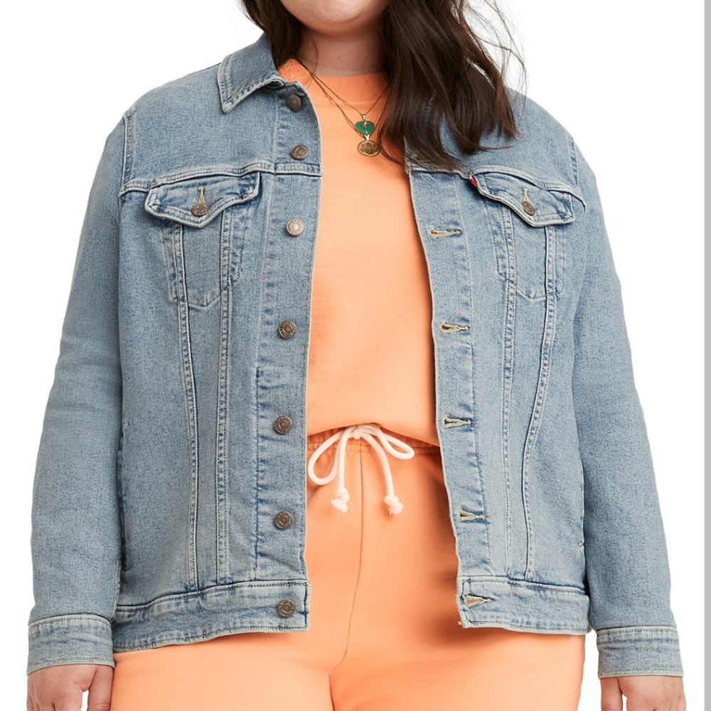 Levi's Plus Size Denim Jean Trucker Jacket -1X